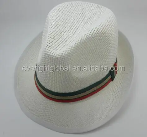 N060 Hot summer item Custom logo raffia Straw Panama cowboy hat for promotion event high quality