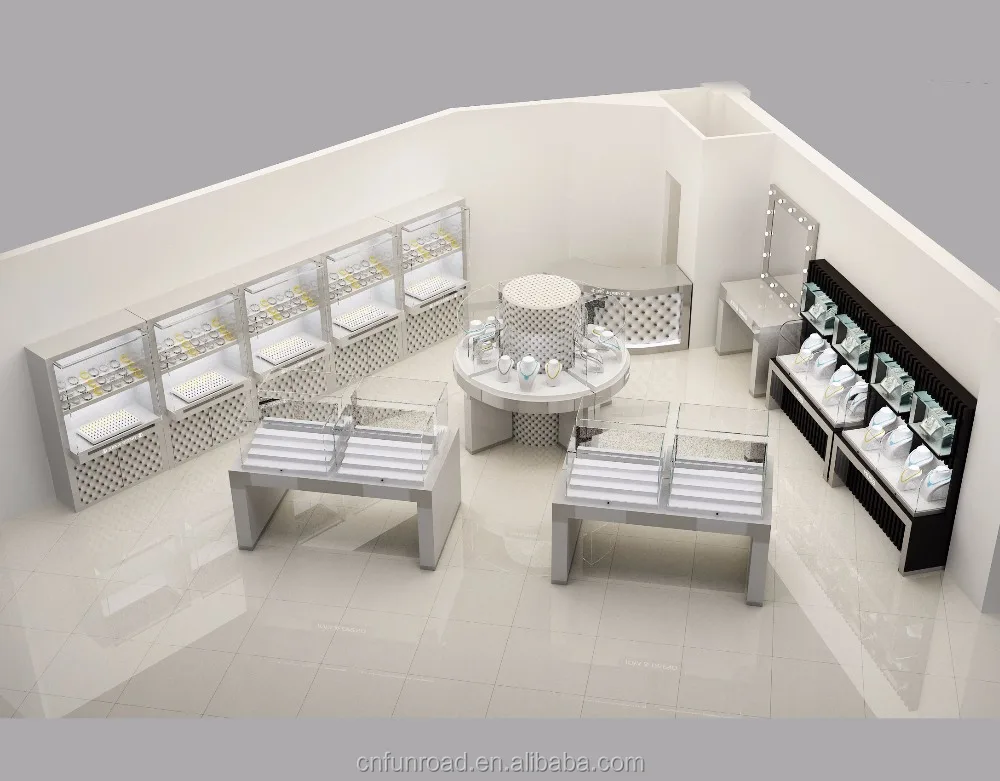 Factory Wholesale Jewelry Display Cabinet Jewelry Store Interior Furniture Design