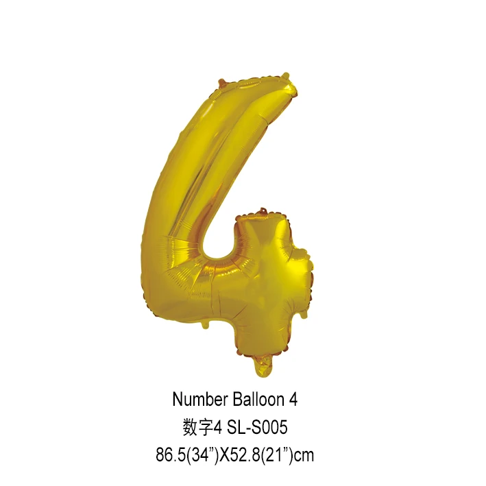 New products 2019 innovative product number foil balloon birthday party supplies