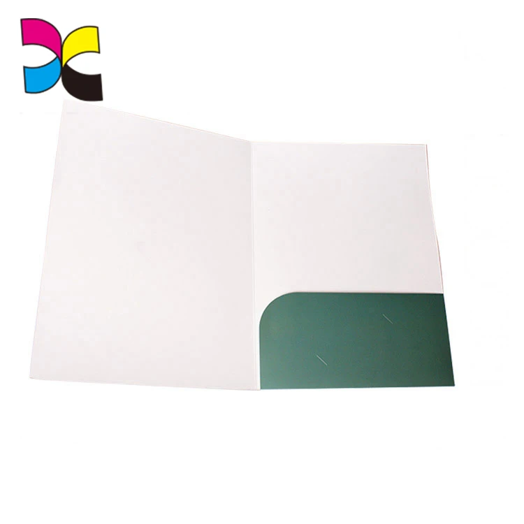 Папка для презентаций компании, бумажная папка, печать с разрезом для визитных карточек