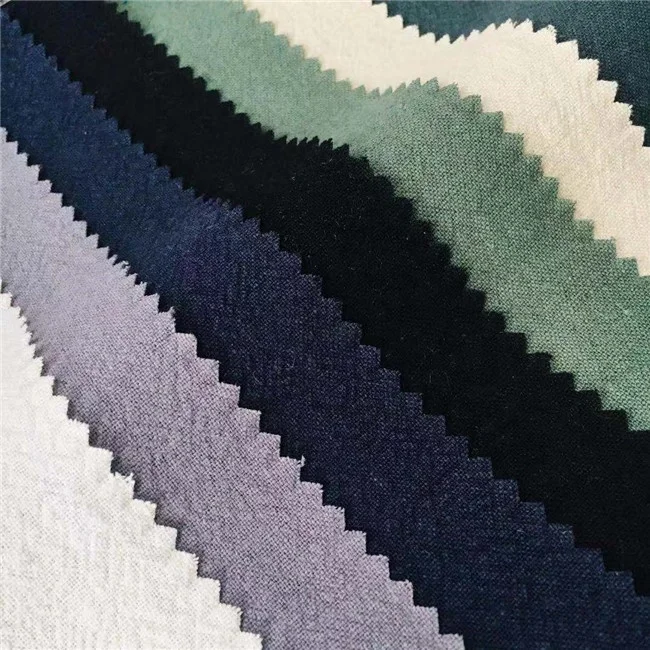 Льняная льняная хлопковая ткань для женщин платья