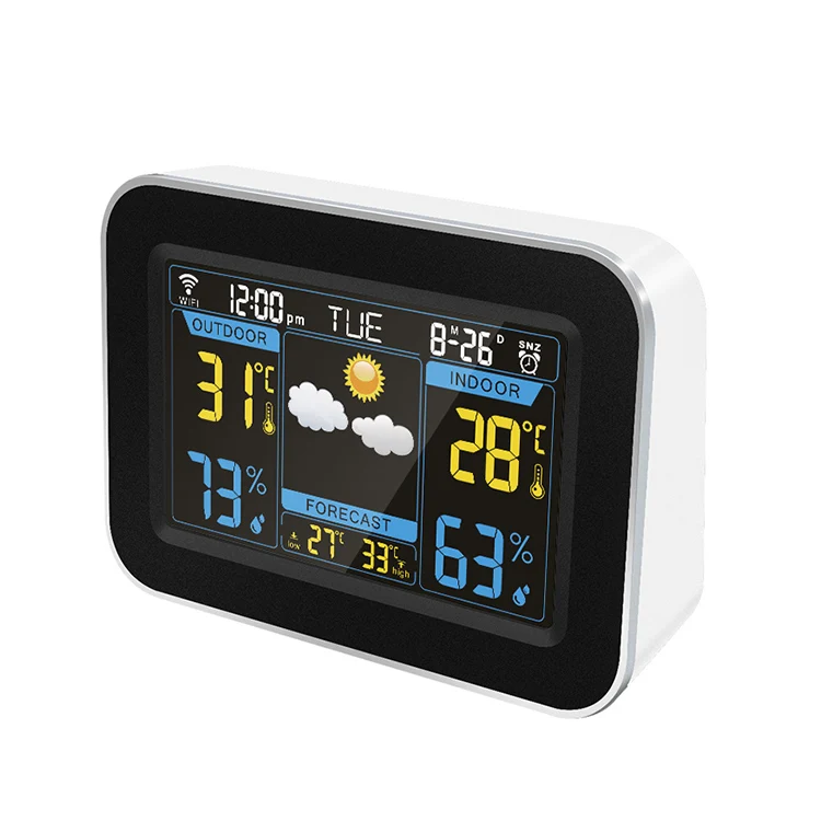 Wifi Weather Forecast Indoor & Outdoor Alarm clock