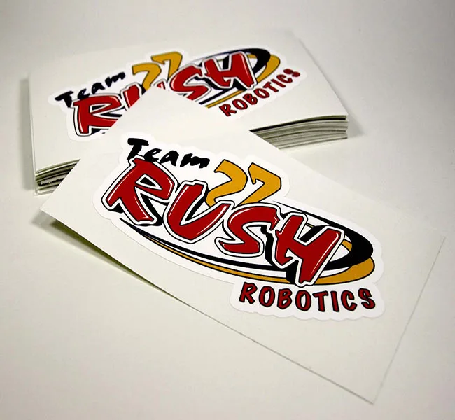 Custom Full Color Logo Removable PVC Self Adhesive Decal Die Cut Vinyl Sticker