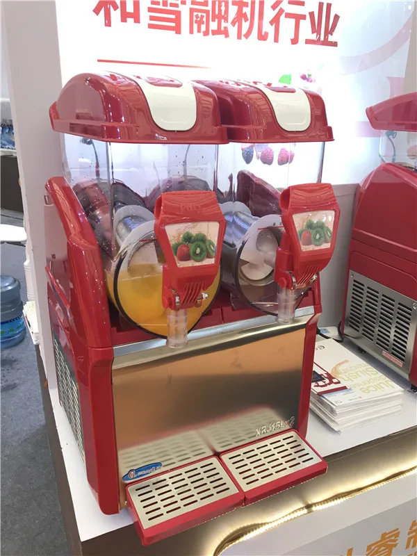 
15L 2 tanks CE approved slush puppie machine granita maker for sale 