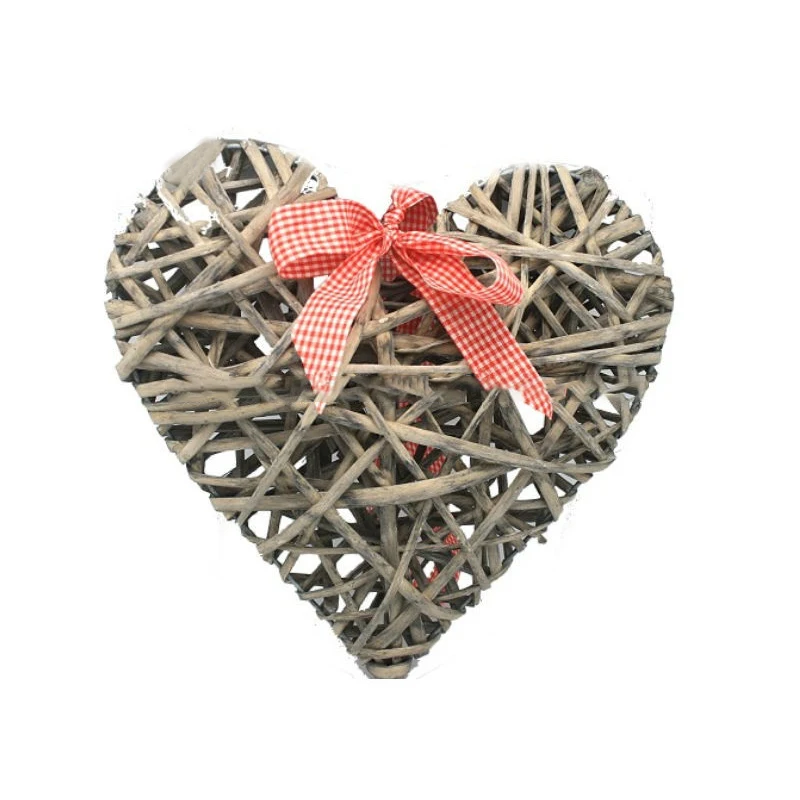 Heart Shape Willow Crafts Wicker Wedding Decoration & Gift 100% Handmade Willow Decoration Customized Custom Size