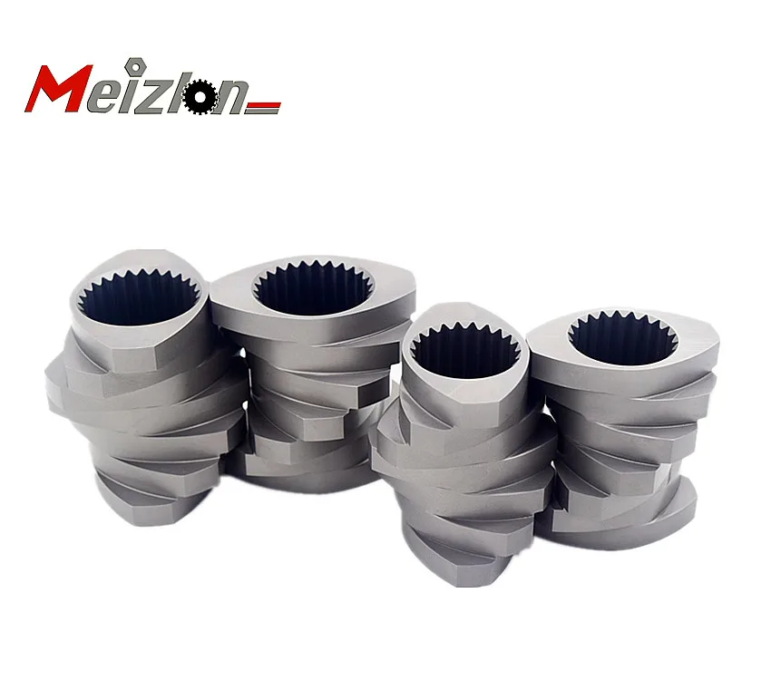 Meizlon high quality vacuum quenching treated twin Extruder plastic screw barrel for extrusion