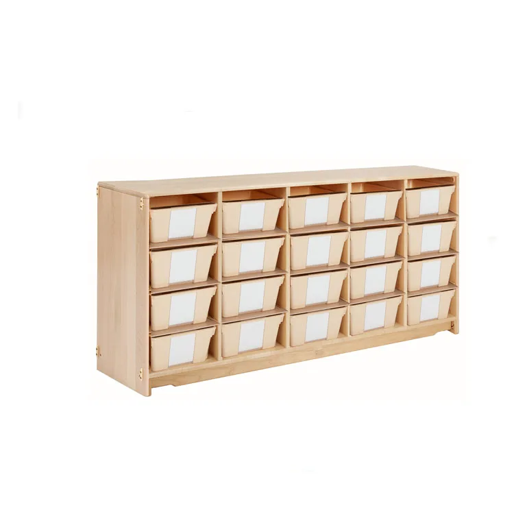 Factory Direct Price children wooden classroom shelf toy organizer storage