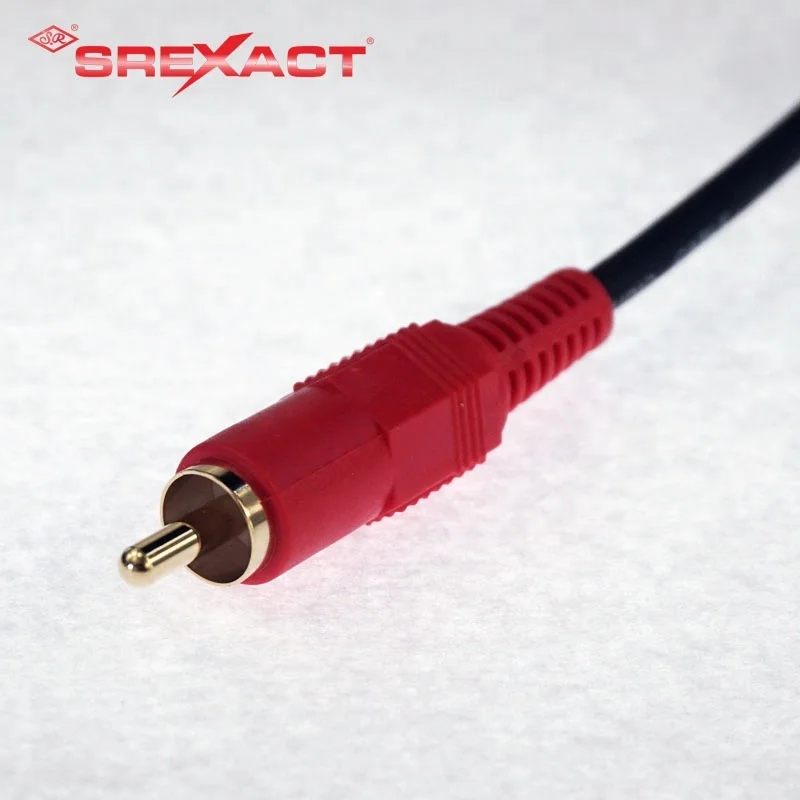 Pro audio 2RCA to 2RCA plug connectors for rca cable av