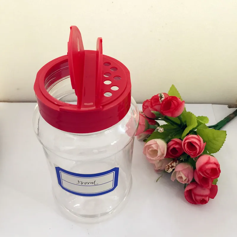 PET spice bottle/ plastic bottle spice herbs powders seasoning shaker jar