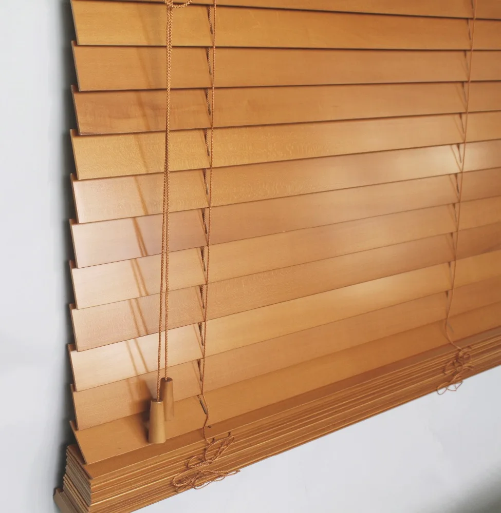 Factory direct professional manufacturing high quality various color basswood windows wooden blinds for the living room