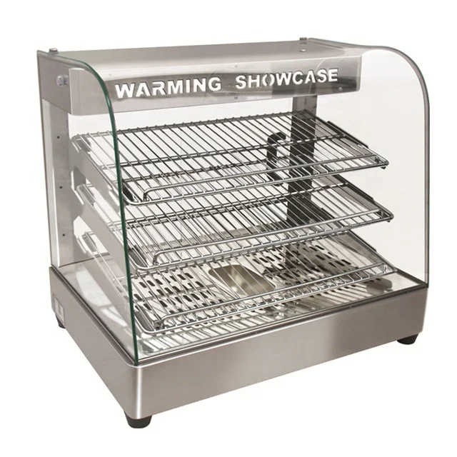 Arc Glass Stainless steel  Warming Showcase
