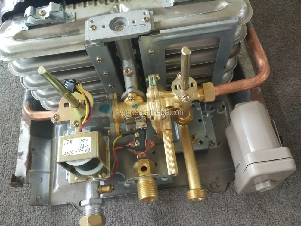 Commercial Price White Color Low Water Pressure Open Flue 6L Gas Water Heater