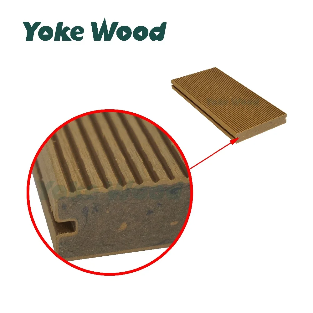 Дешевые деревянные пластиковые композитные настил материал Открытый водонепроницаемый Ламинат доски