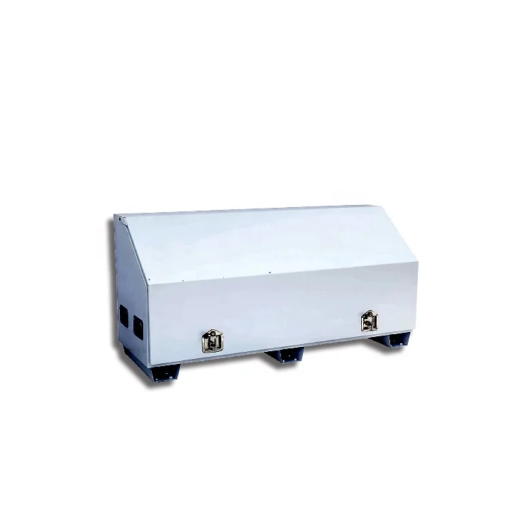 White Metal Waterproof Steel Ute Tool Storage Box