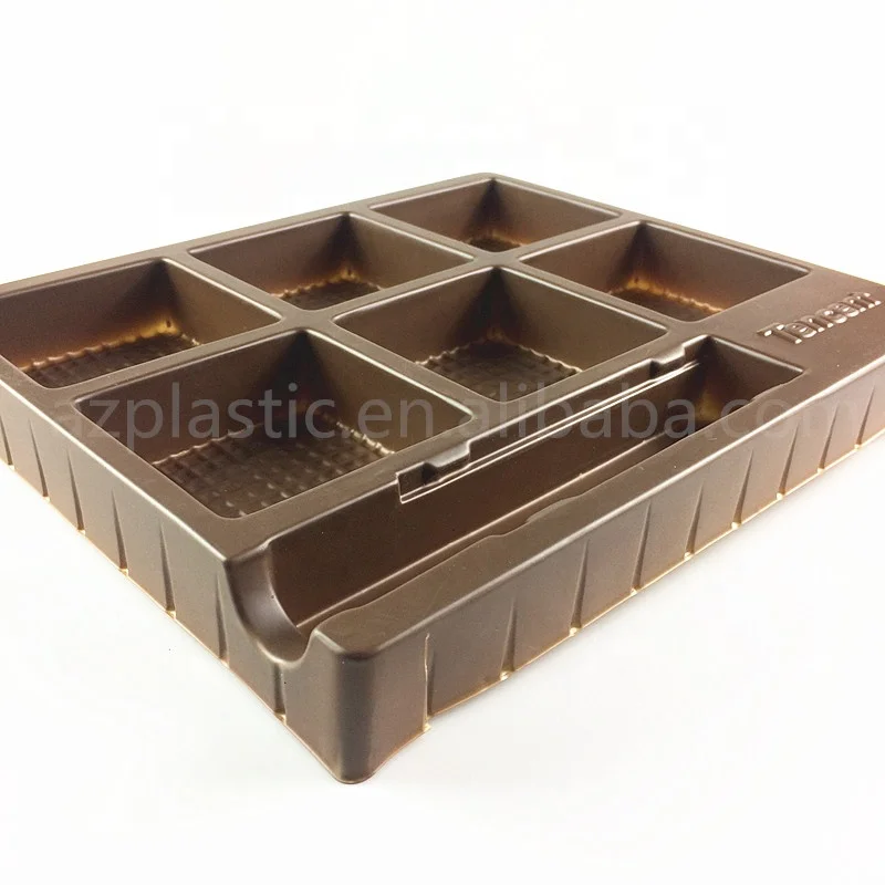 Plastic Compartment high quality mooncake packaging box plastic tray