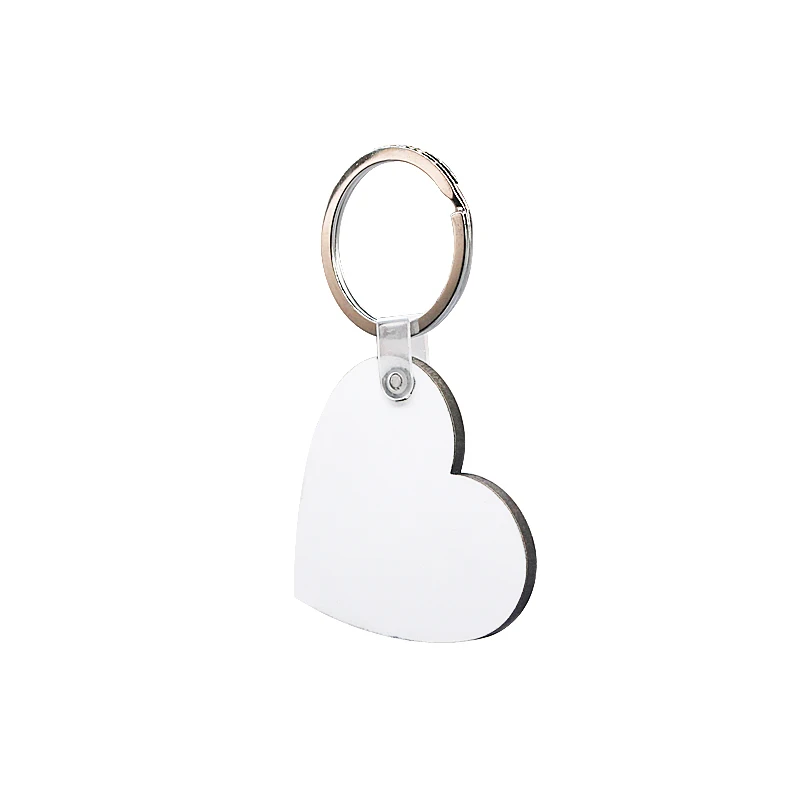 MDF&Photo 3mm MDF sublimation blank mdf keychain Customized Sublimation Wooden Keychain Round