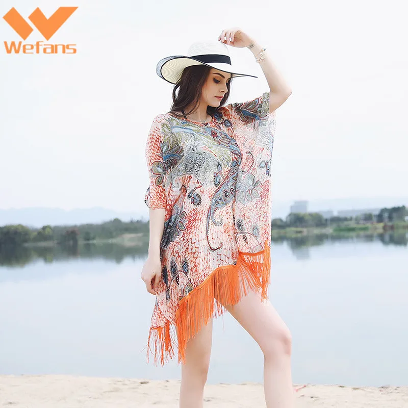 
Wefans New sunblock beachwear beach jumper summer blouses for tops women resort dress bikini top swimsuit with beach dress EBAY 
