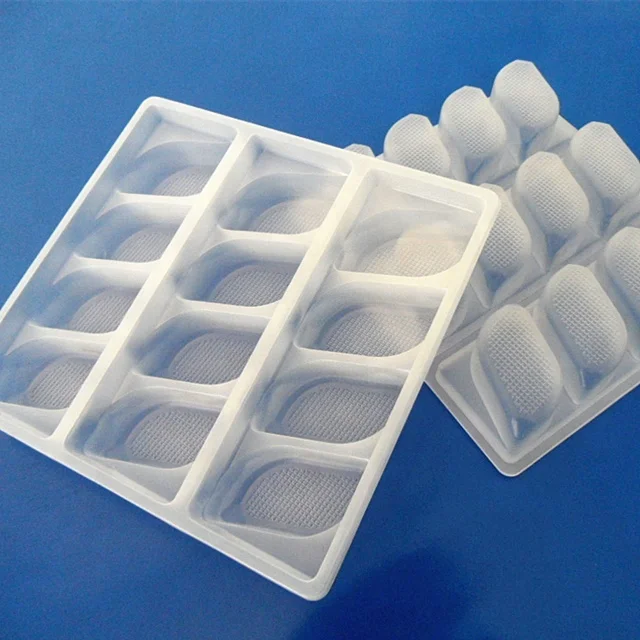 customized compartments disposable food grade PP frozen food blister plastic dumpling packaging tray