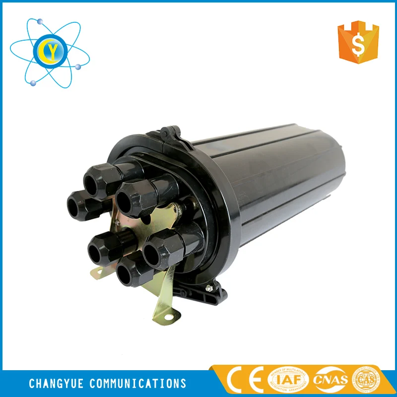 Horizontal or vertical outdoor fiber optic splice closure enclosure