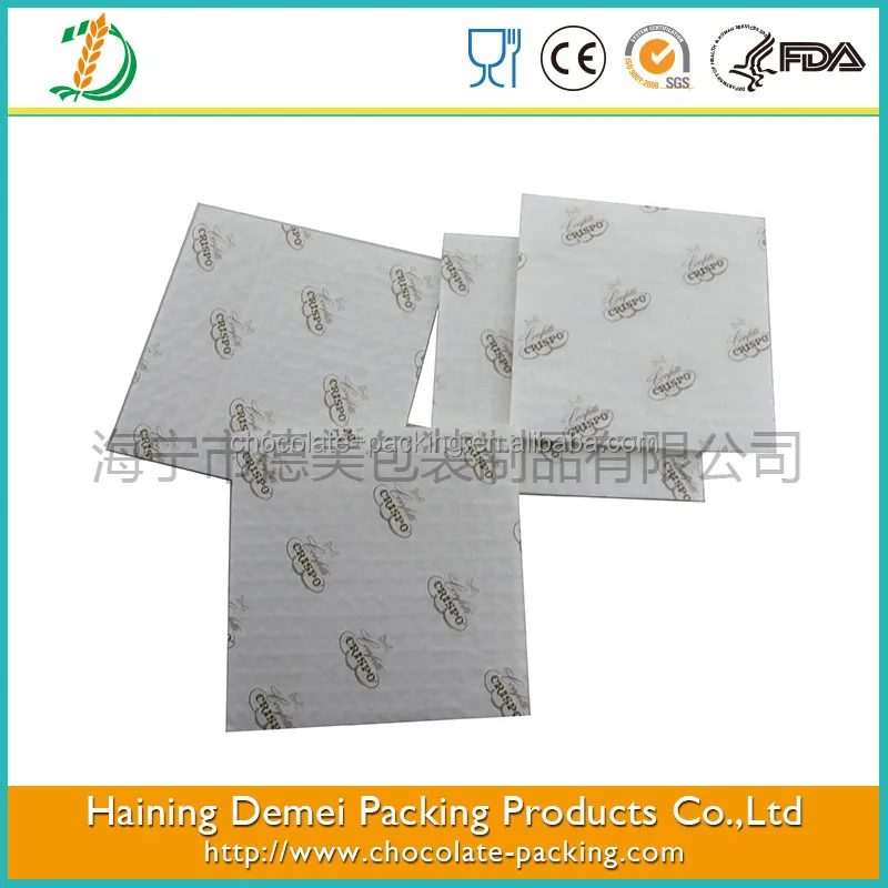  Индивидуальный Логотип подушка из шоколадной бумаги персонализированная подарочная упаковочная бумага необычный дизайн для упаковки высокое качество