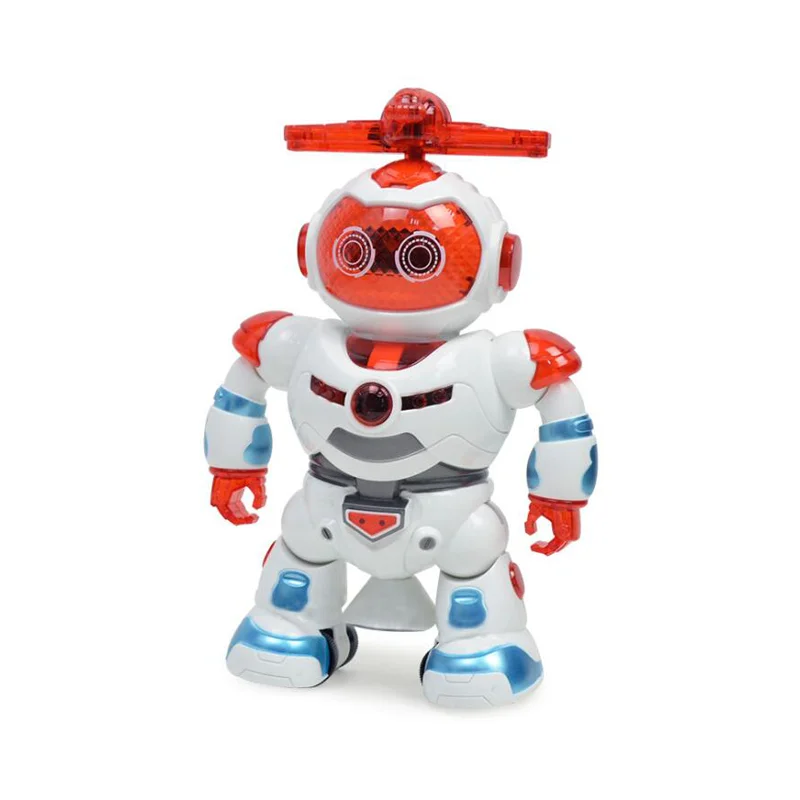 Electric Dancing Robot Toy With Light And Music 360 Stunt Spin B/O Toy