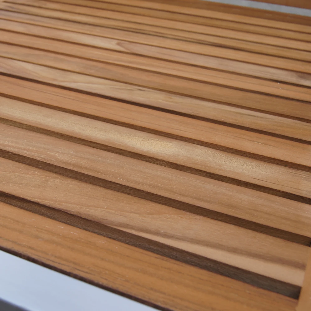 Outdoor Furniture SS304 Patio Wooden Dining Chairs FSC Teak Wood Garden Chair