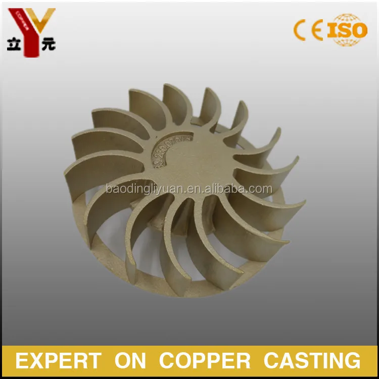 
Lost Wax Casting Brass / Bronze Casting Turbine Wheel 