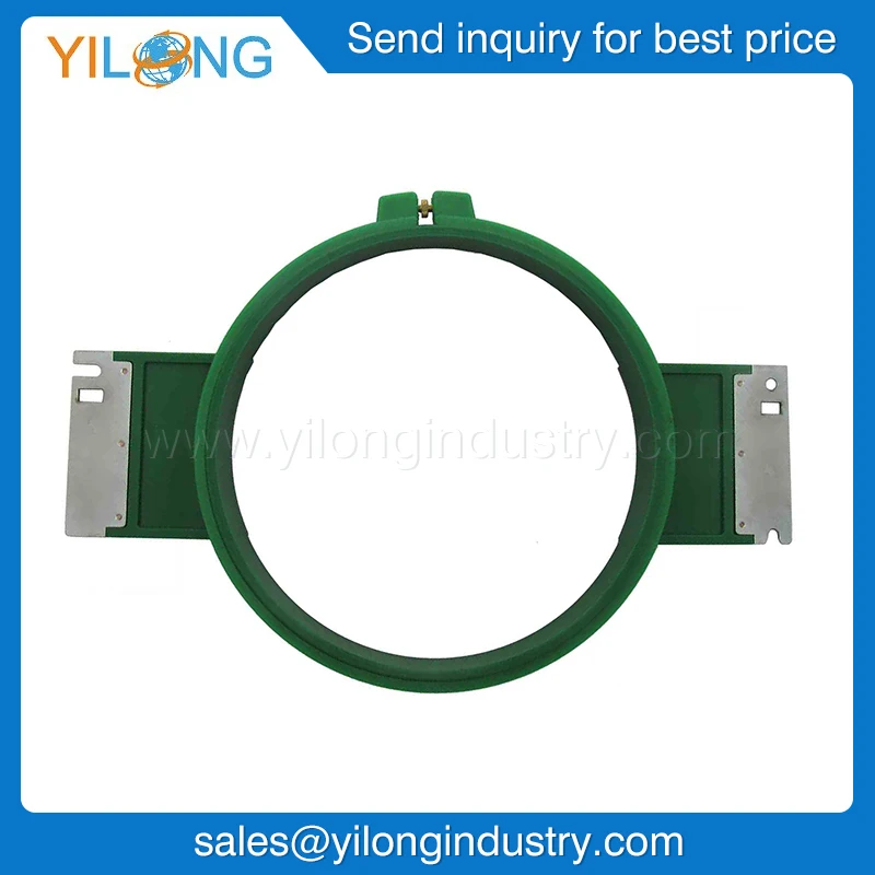 Embroidery machine hoop and frame Tajima embroidery machine tubular green hoop 210mm size Embroidery plastic hoop