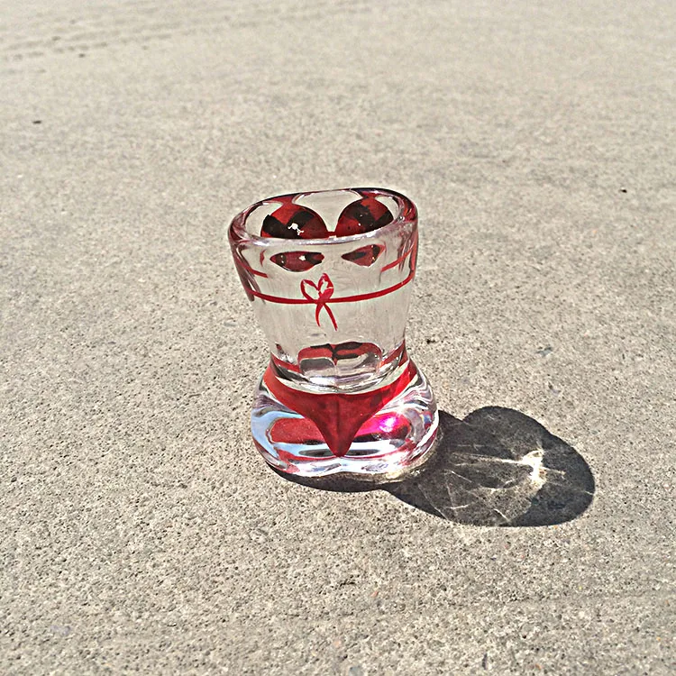 20ml unique shaped sexy women mini wine glass shot glass cup