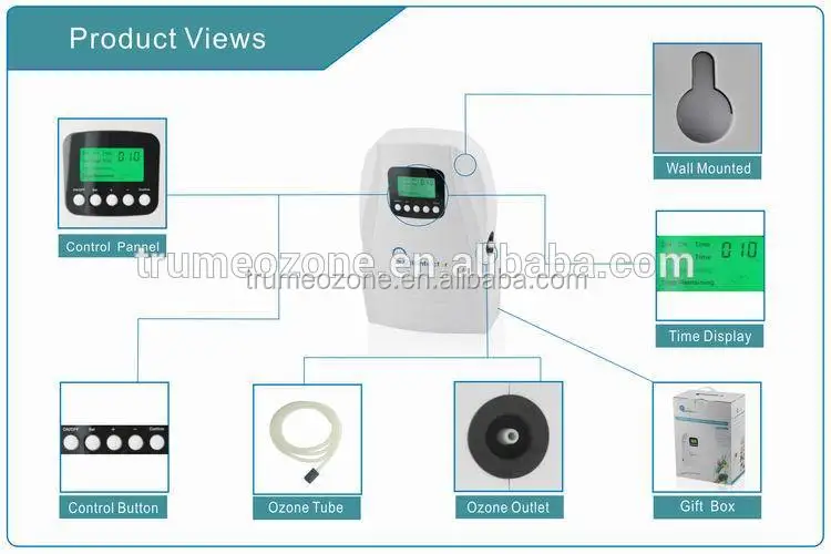 Водоочиститель с ЖК-дисплеем и функцией очистки озона, 500 мг/ч или 1000 мг/ч