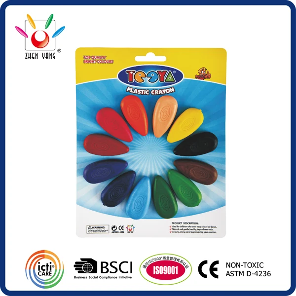 DINO SHAPED CRAYON SET IN POLYBAG