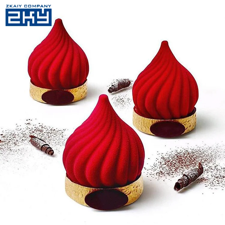 Bakeware French Dessert 3D Onion Shape Silicone Mousse Cake Mold
