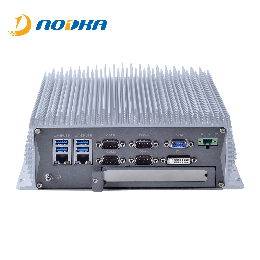 Wide Temperature fanless i7 processor embedded computer Box Industrial PC