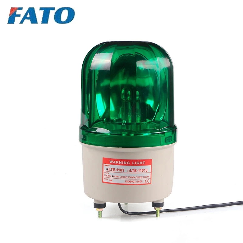 
FATO LTE-1101 12V 24V 110V 220V Revolving Rotary Warning Light,Rotator beacon solar auto flashing light 