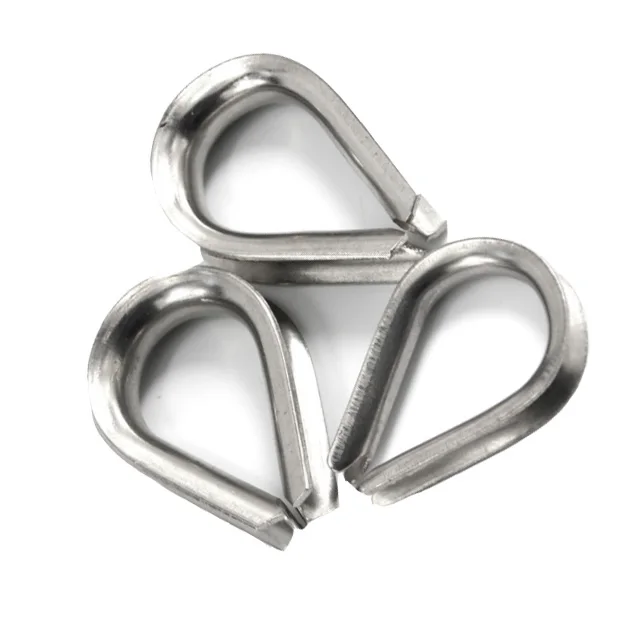 Heavy Duty thimble ISO JIS DIN6899 standard stainless steel M14 wire rope thimbles socket thimble with low price