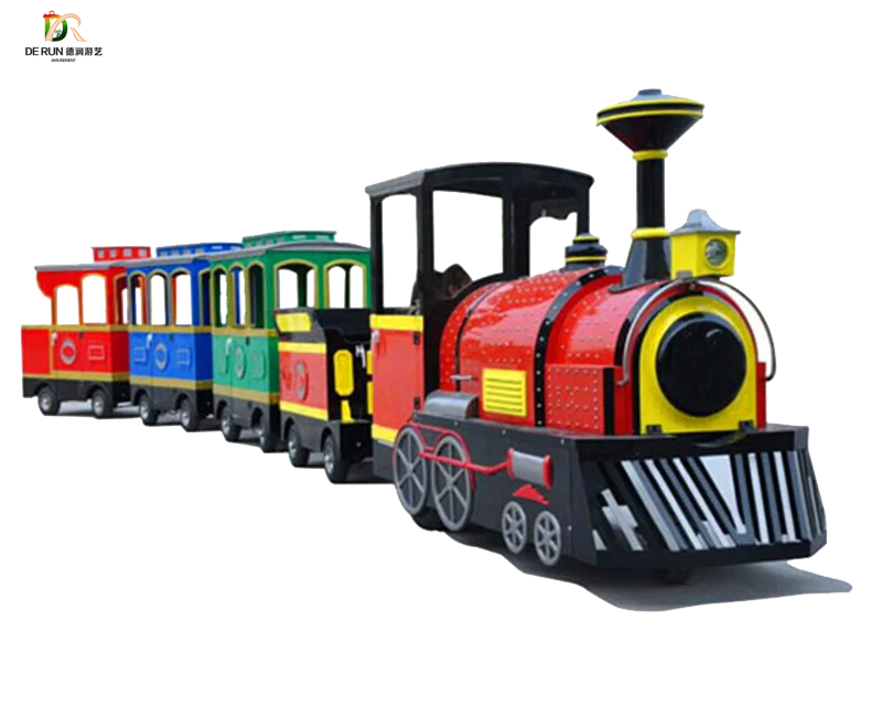 
Christmas shopping center electric train, mini trackless train for kids play 