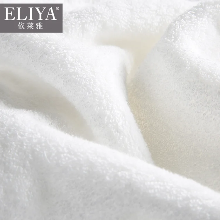 Luxury white color 5 star hilton hotel luqury bath towel set for hotel,hotel balfour spa towels with logo embossed
