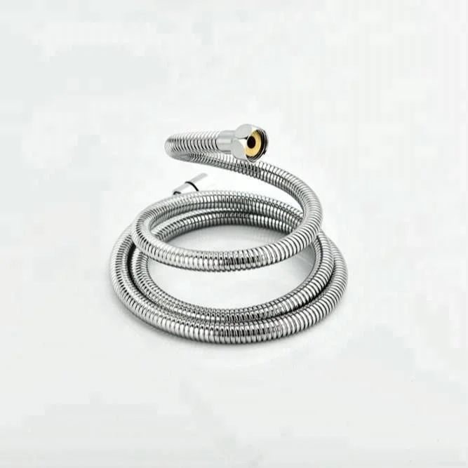 
ACS CE UPC NSF certification plumbing hoses type stainless steel chromed metallic shower hose 