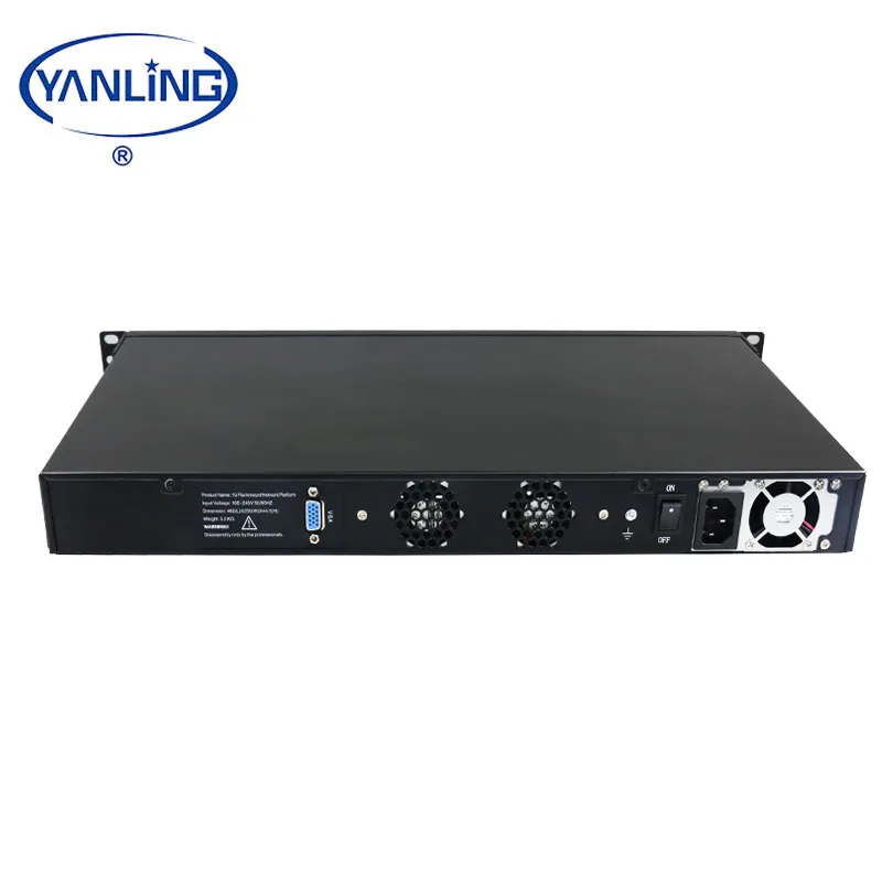 Yanling 1U rack mount server  Intel core i7 3770 quad core  6*1000M lan pfsense router network security application