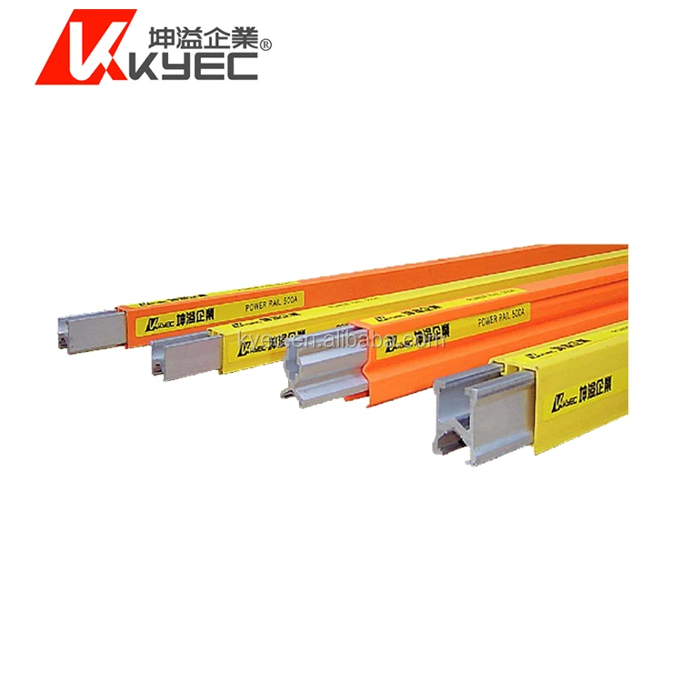 KYEC W-type overhead crane insulated conductor rail, power rail, bus bar