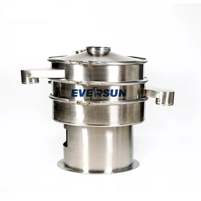 food powder single deck double deck rotary vibrating screen sieve separator machine