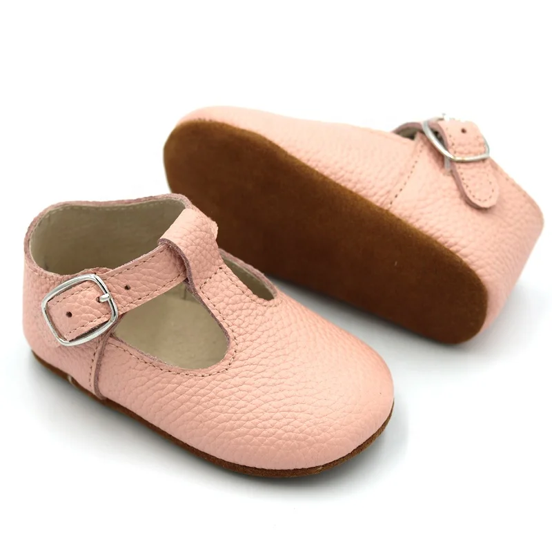 Mustard suede stud fasten t-bar kids baby boy crochet shoes moccasins