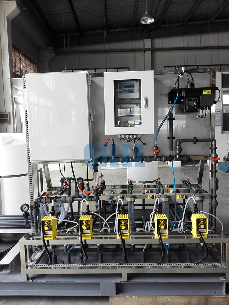Liquid Skid Mounted Plc Control Cooling Tower Chemical Dosing System
