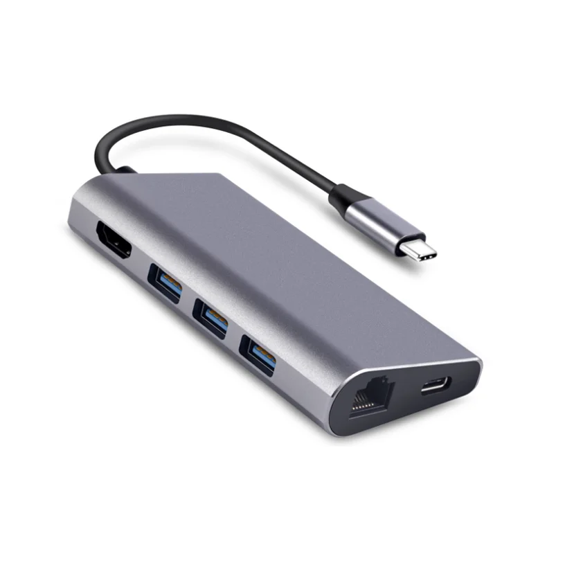 
8 in 1 usb type c to usb ethernet hub for Macbook 