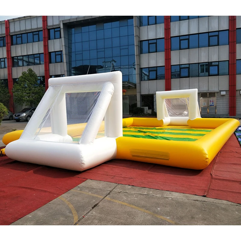 Inflatable Soap Football Field Soccer Stadium With Blowers