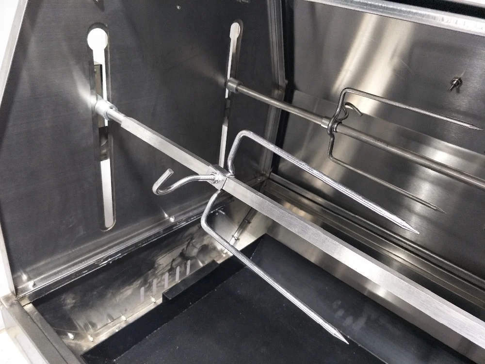 Double Roast Position Spit Roaster Party Bbq Barbecue Charcoal Grill with Hood Gas Grills Food Grade Stainless Steel 304 HDL04