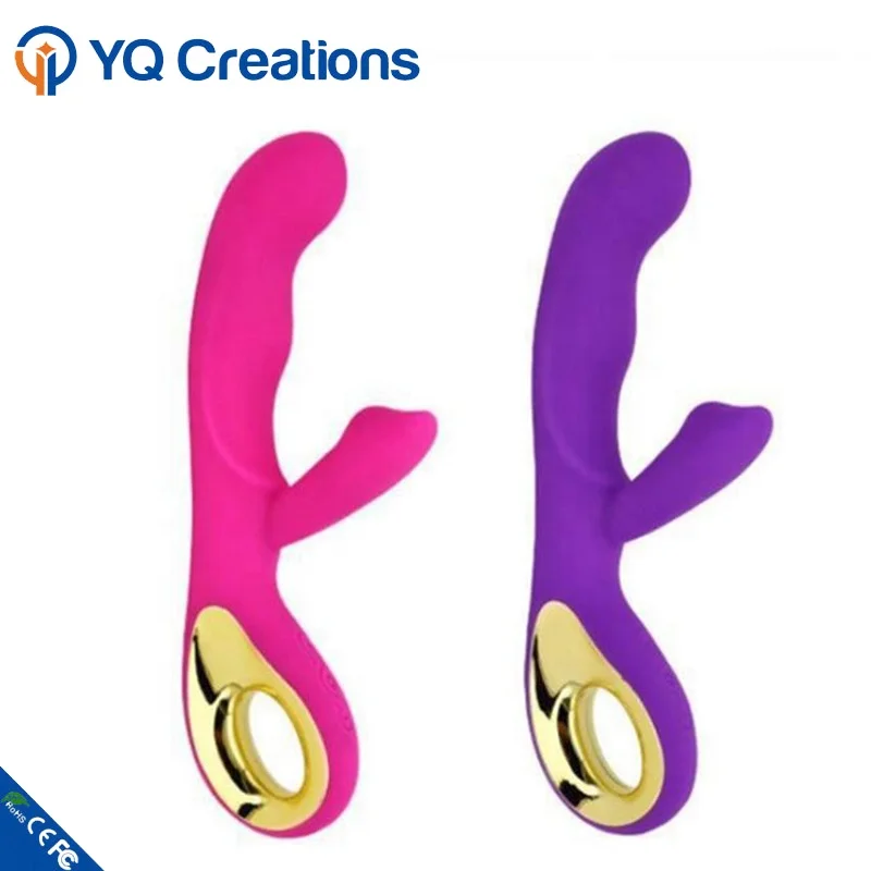 Rechargeable waterproof g-spot rabbit silicone vibrator for adult women vaginal masturbation female sex toy