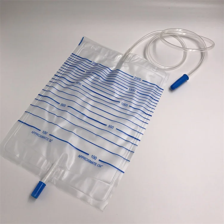 Medical disposable economic 2000ml urine collection bag