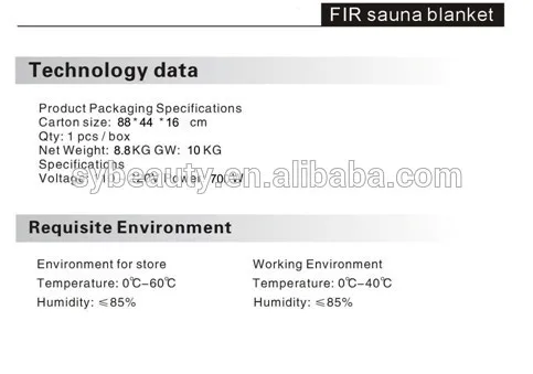 горячей продаёа тепла терапии портативный 3 зоны лучей тепловые тела похудения спа подогревом сауна одеяло