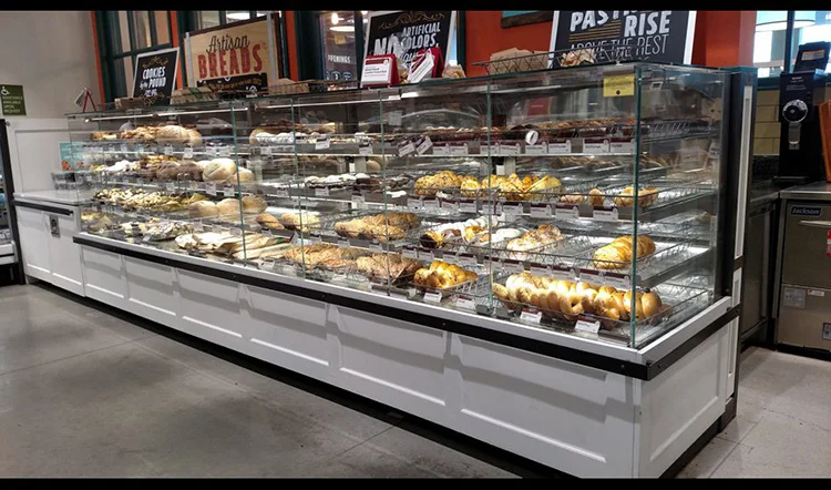 Customized Donut Display Stand Cabinet Retail Donut Store Interior Layout Decoration Donut Shop